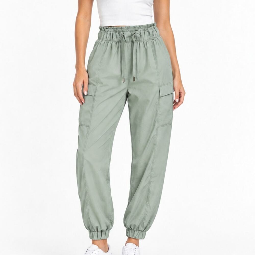 Freely Jogger Pants Womens XS Sage Green Cargo Travel Hiking Lightweight